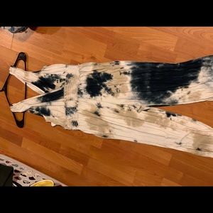 Tye dye jump suit